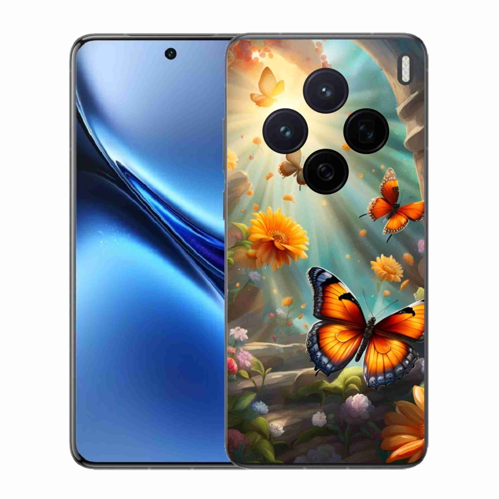 Gélový kryt mmCase na Vivo X200 5G - motýlia záhrada 2