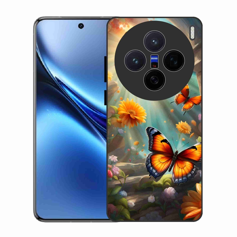 Gélový kryt mmCase na Vivo X200 5G - motýlia záhrada 2