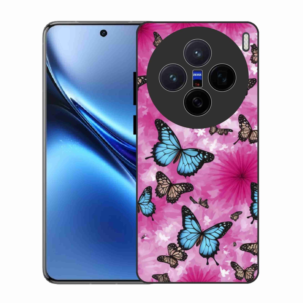 Gélový kryt mmCase na Vivo X200 5G - motýlia záhrada