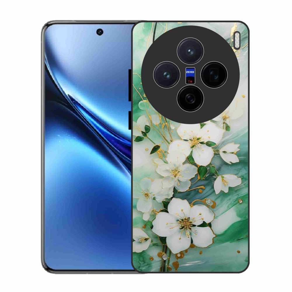 Gélový kryt mmCase na Vivo X200 5G - nežné kvety