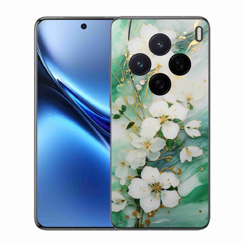 Gélový kryt mmCase na Vivo X200 5G - nežné kvety
