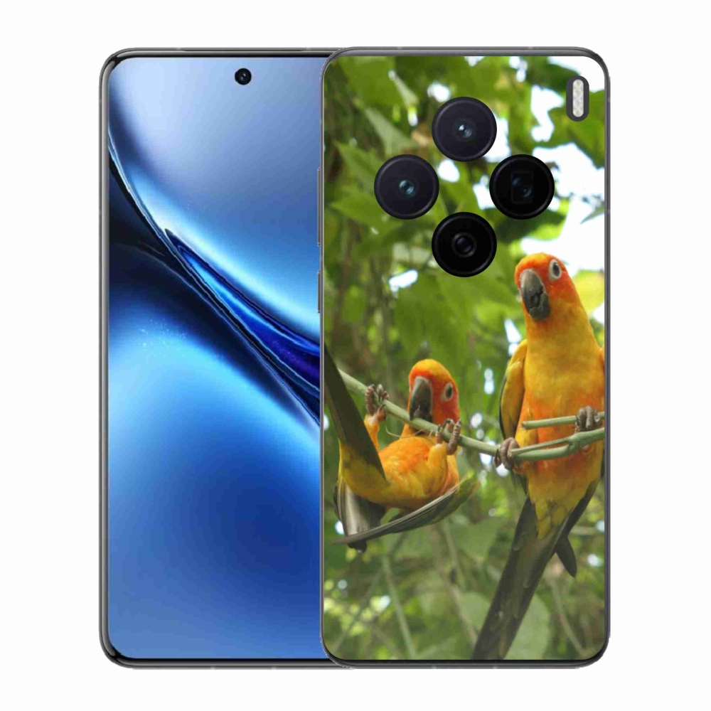 Gélový kryt mmCase na Vivo X200 5G - papagáje aratingy