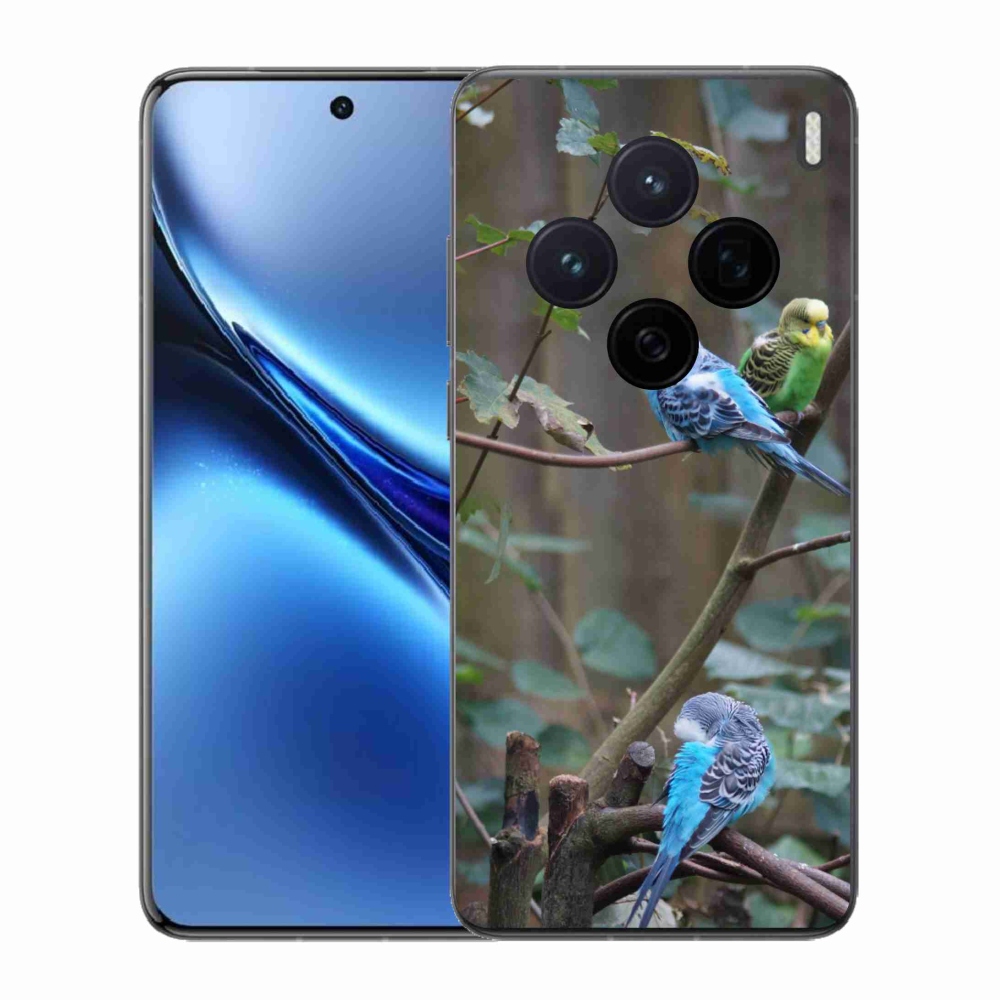 Gélový kryt mmCase na Vivo X200 5G - papagáje na vetve