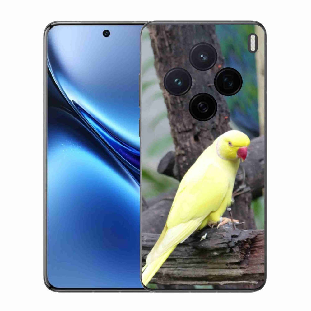 Gélový kryt mmCase na Vivo X200 5G - papagáj alexander žltý