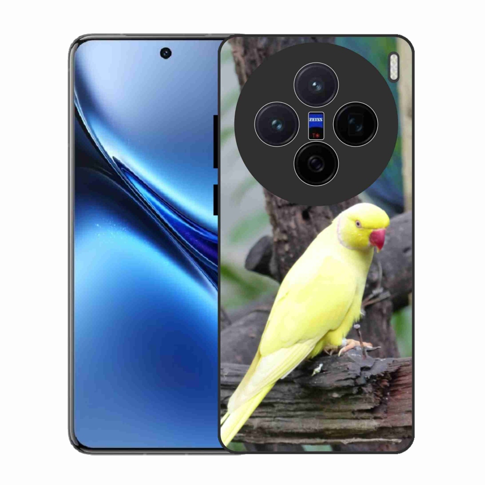 Gélový kryt mmCase na Vivo X200 5G - papagáj alexander žltý