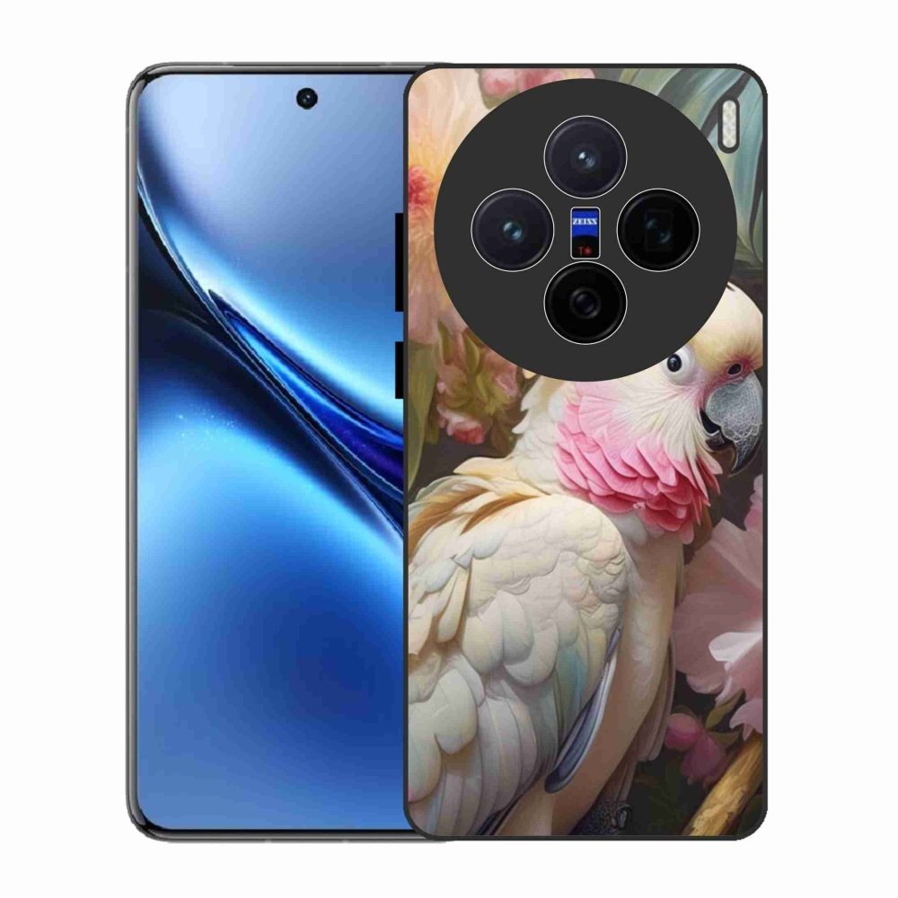 Gélový kryt mmCase na Vivo X200 5G - papagáj kakadu ružový 2