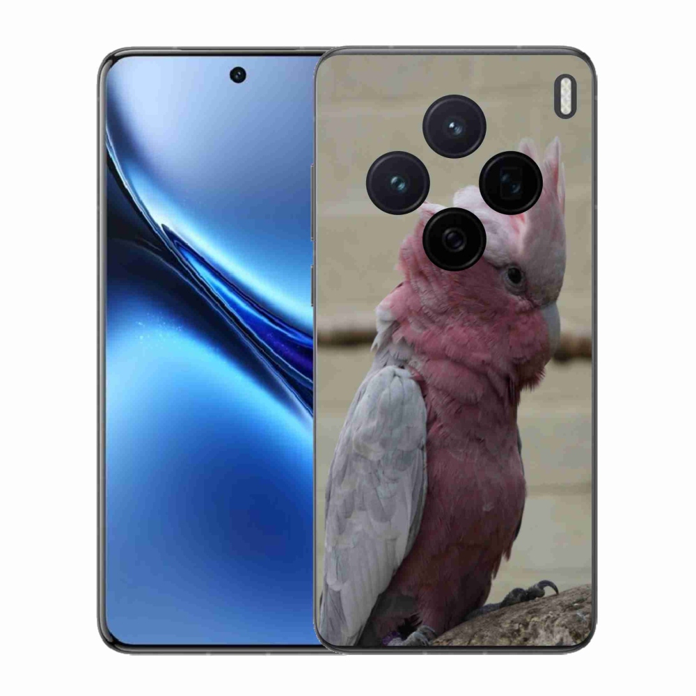 Gélový kryt mmCase na Vivo X200 5G - papagáj kakadu ružový
