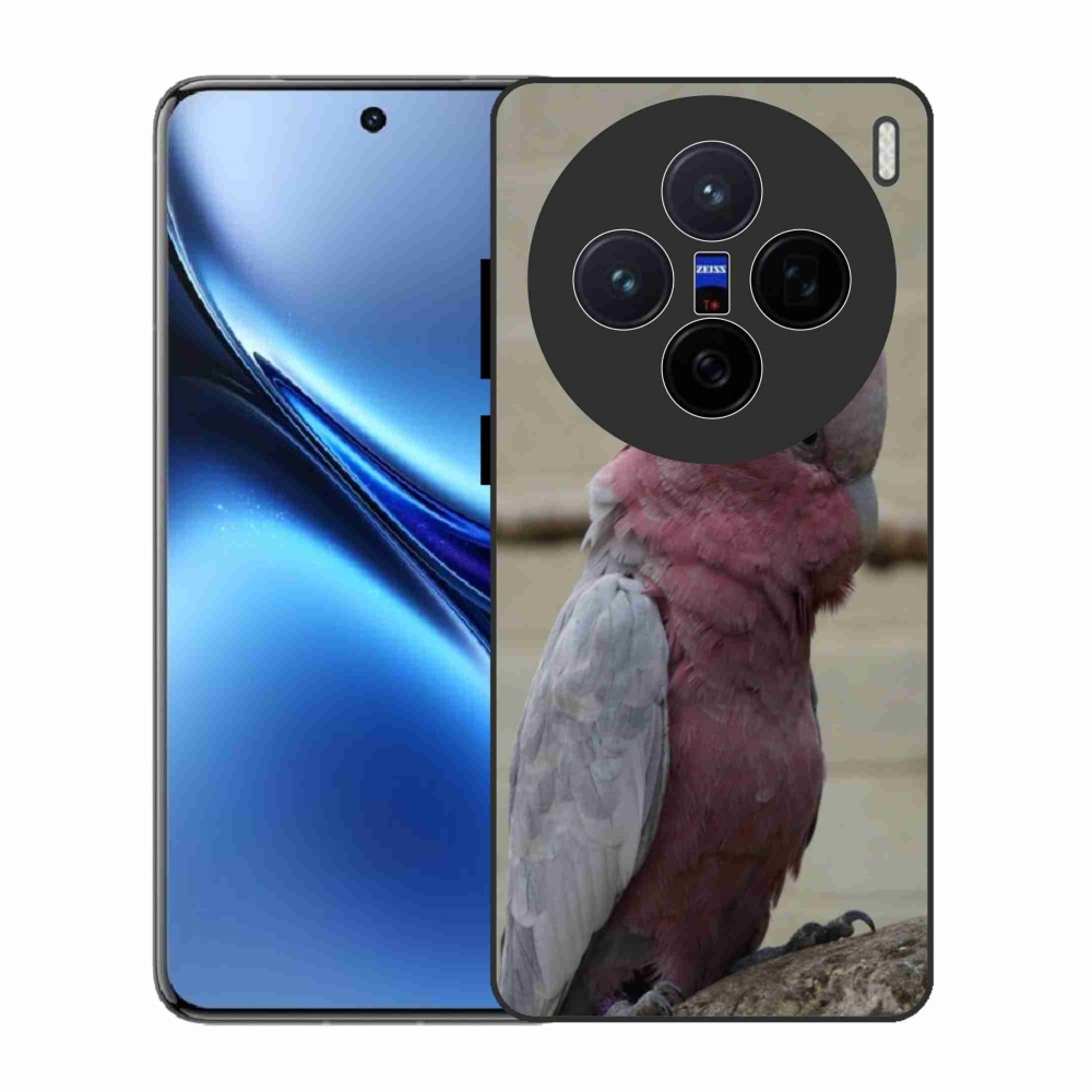Gélový kryt mmCase na Vivo X200 5G - papagáj kakadu ružový