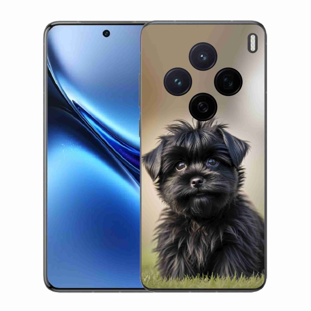 Gélový kryt mmCase na Vivo X200 5G - roztomilý čierny psík