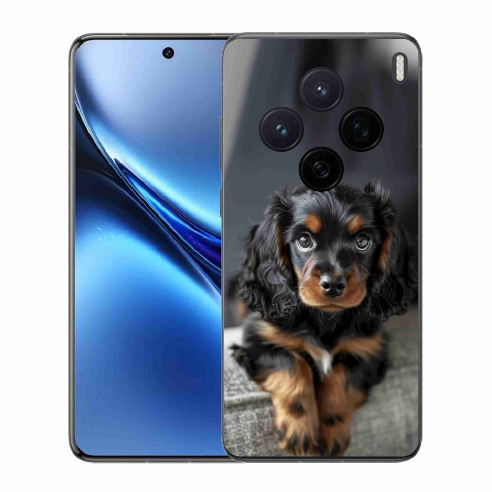 Gélový kryt mmCase na Vivo X200 5G - roztomilý dlhosrstý jazvečík