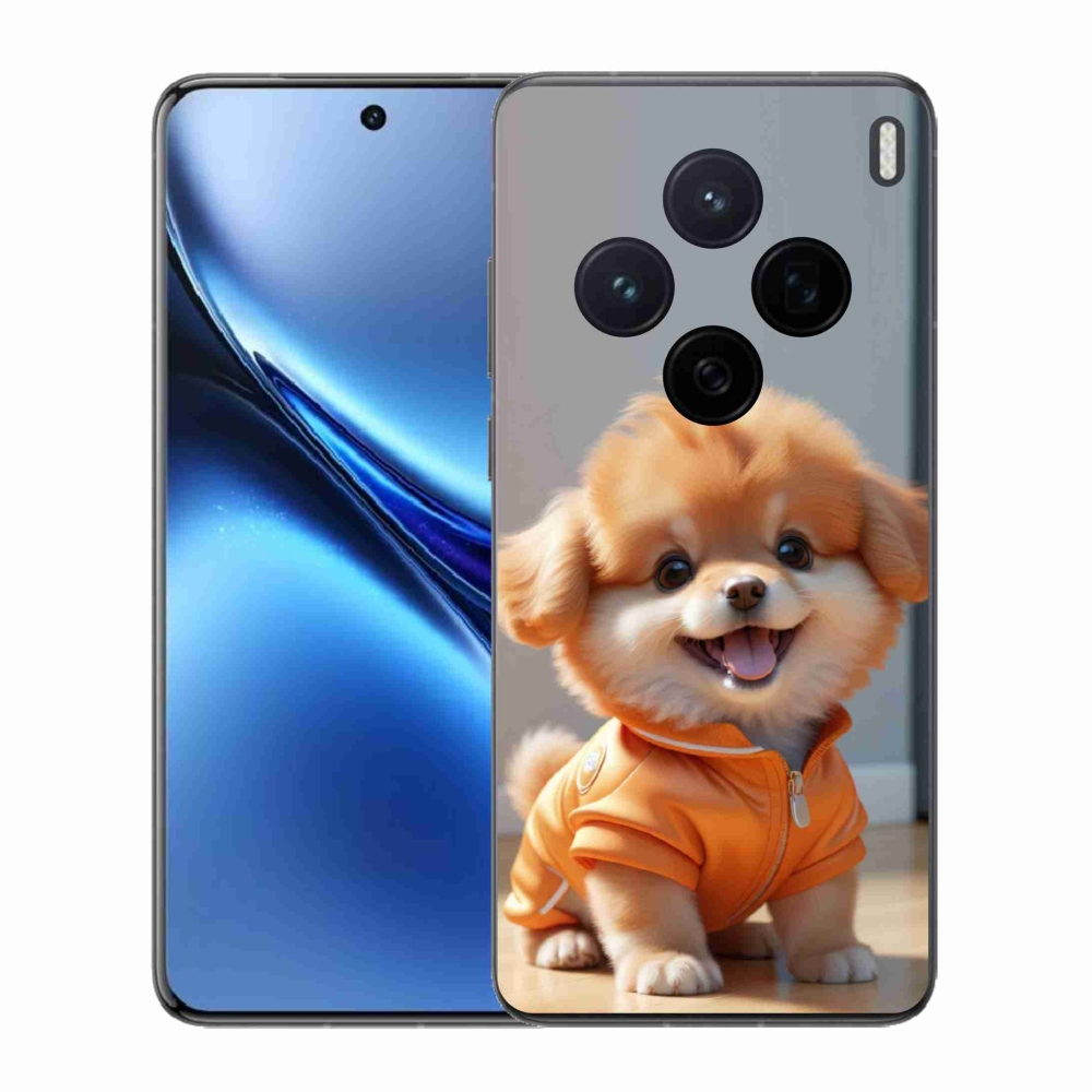 Gélový kryt mmCase na Vivo X200 5G - roztomilý pomeranian v mikine