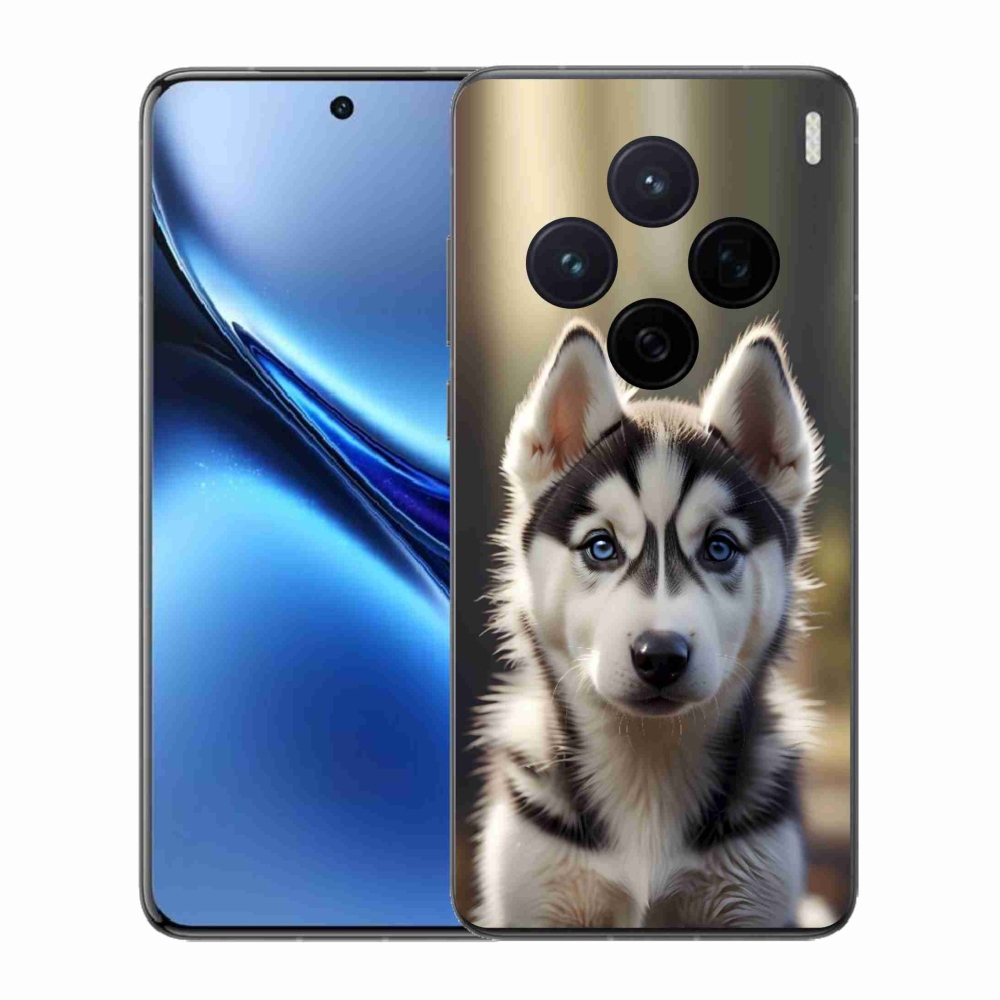 Gélový kryt mmCase na Vivo X200 5G - roztomilý sibírsky husky