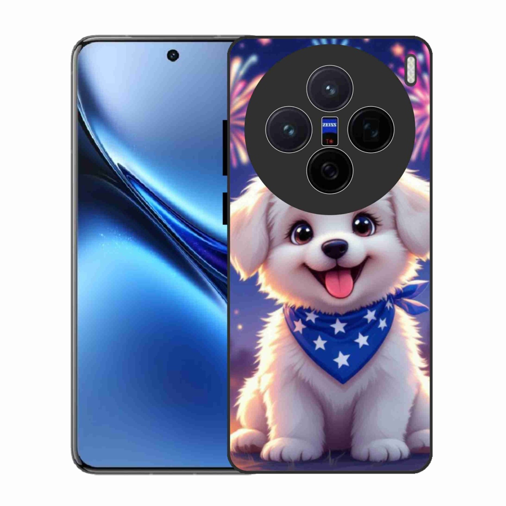 Gélový kryt mmCase na Vivo X200 5G - slávnostné šteňa