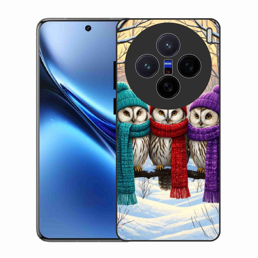 Gélový kryt mmCase na Vivo X200 5G - soví priatelia