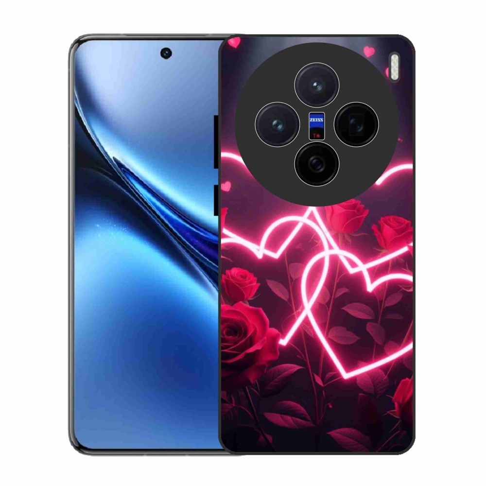 Gélový kryt mmCase na Vivo X200 5G - srdce lásky