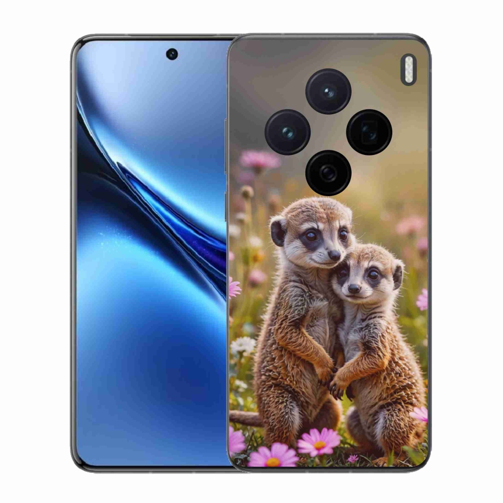 Gélový kryt mmCase na Vivo X200 5G - surikatí duo