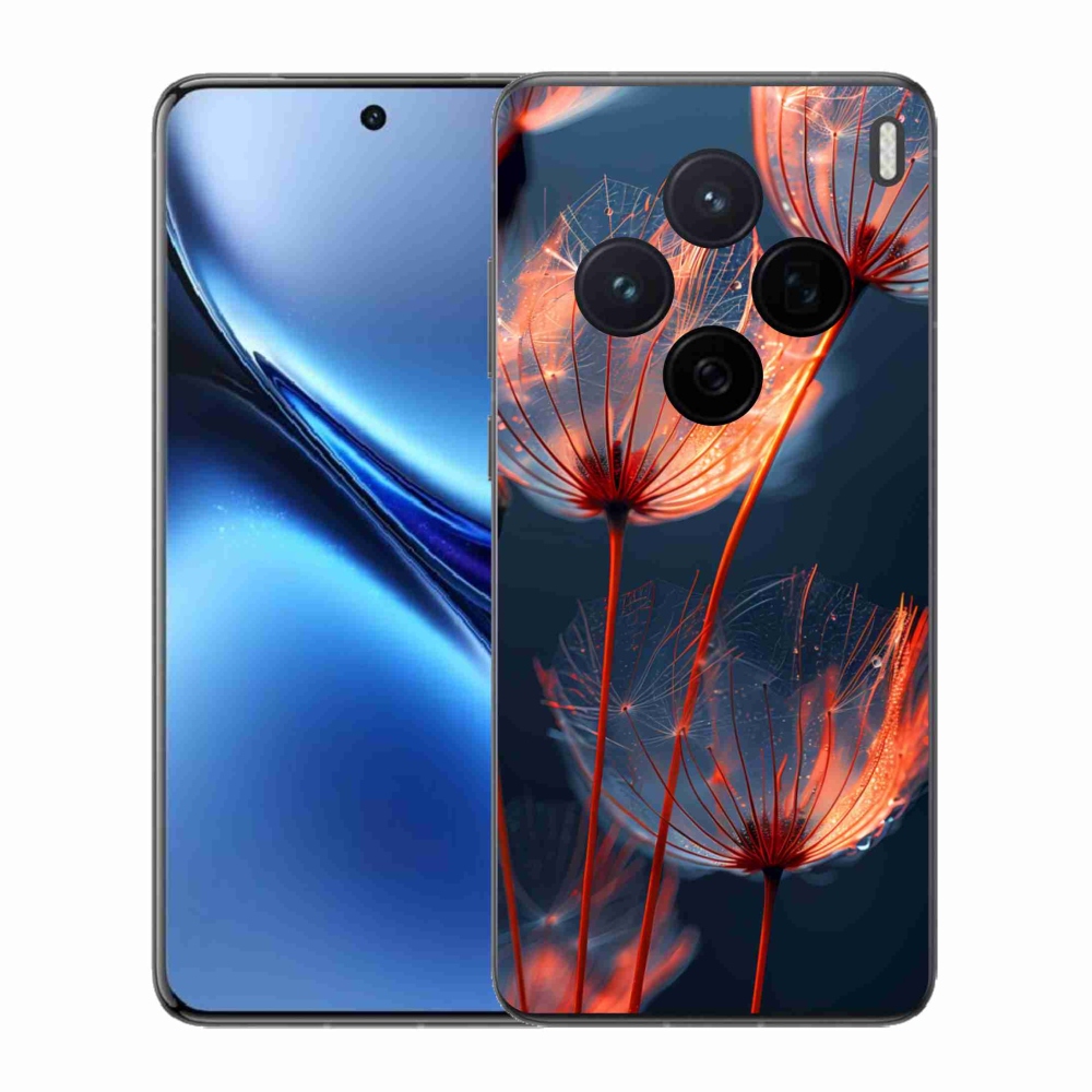 Gélový kryt mmCase na Vivo X200 5G - svetielkujúce páperie