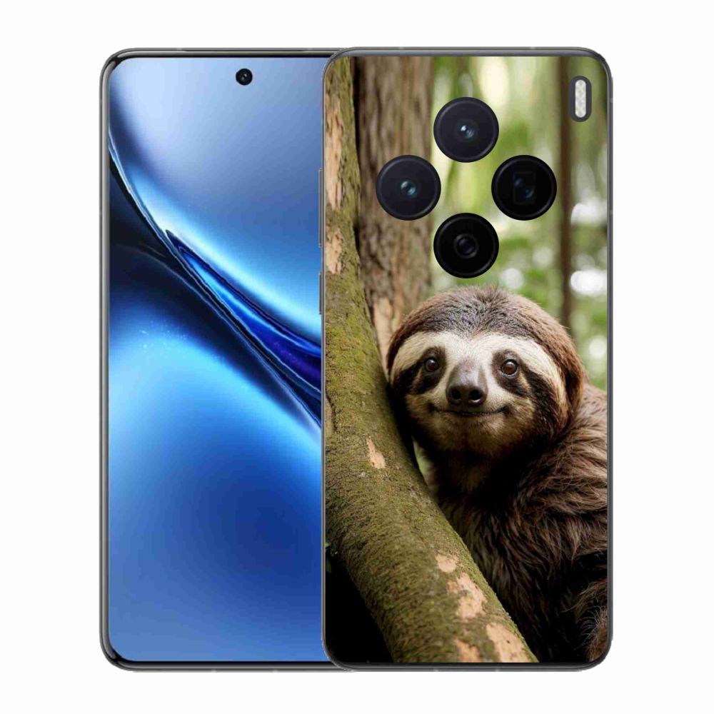 Gélový kryt mmCase na Vivo X200 5G - usmievavý leňochod