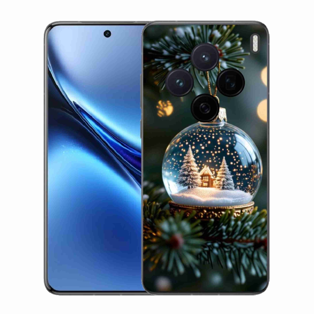 Gélový kryt mmCase na Vivo X200 5G - vianočné gule 2