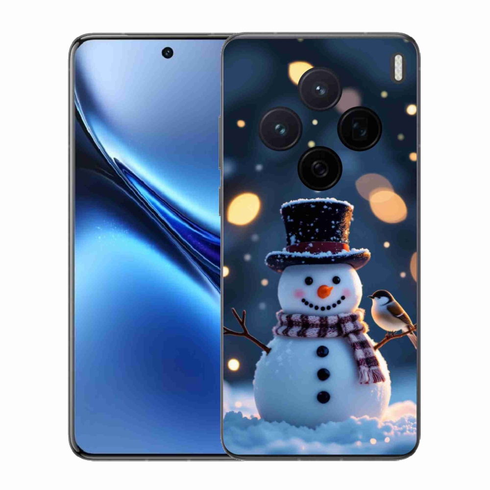 Gélový kryt mmCase na Vivo X200 5G - vianočný snehuliak
