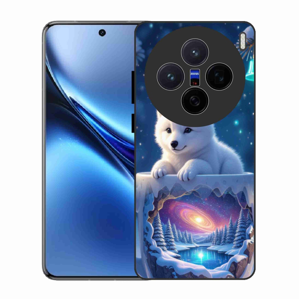 Gélový kryt mmCase na Vivo X200 5G - vianočné šteňa