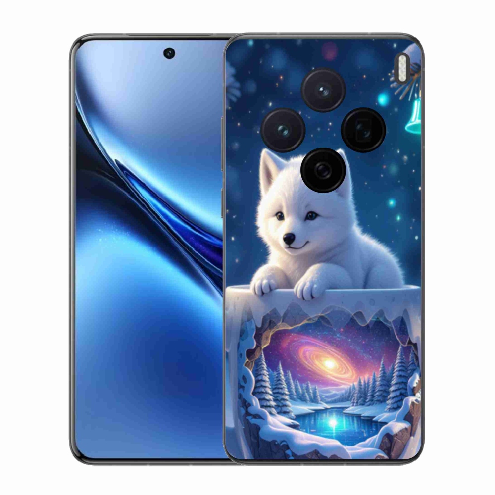 Gélový kryt mmCase na Vivo X200 5G - vianočné šteňa