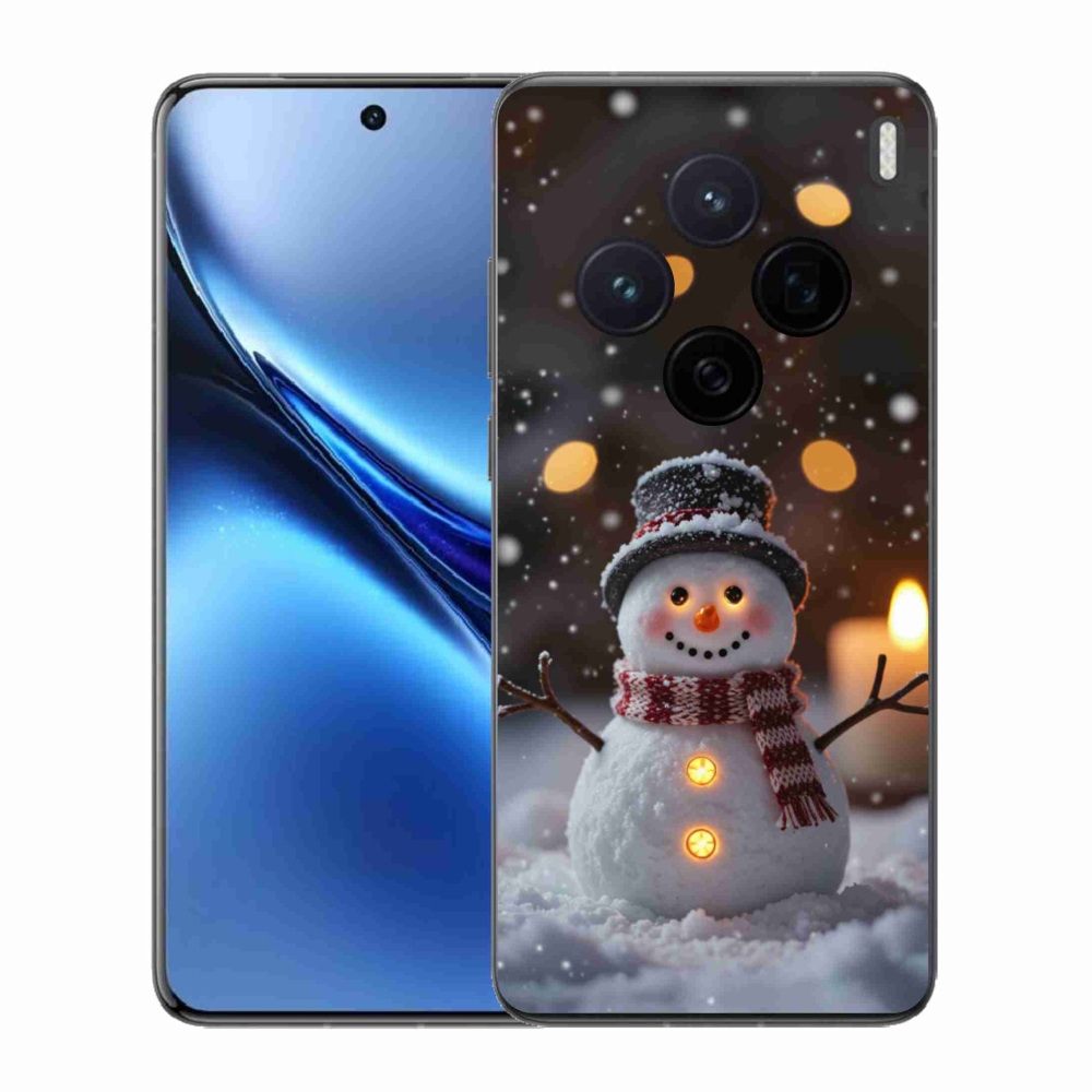 Gélový kryt mmCase na Vivo X200 5G - veselý snehuliak