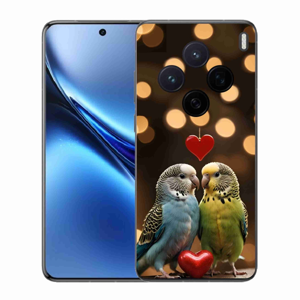 Gélový kryt mmCase na Vivo X200 5G - zamilovaní papagáje