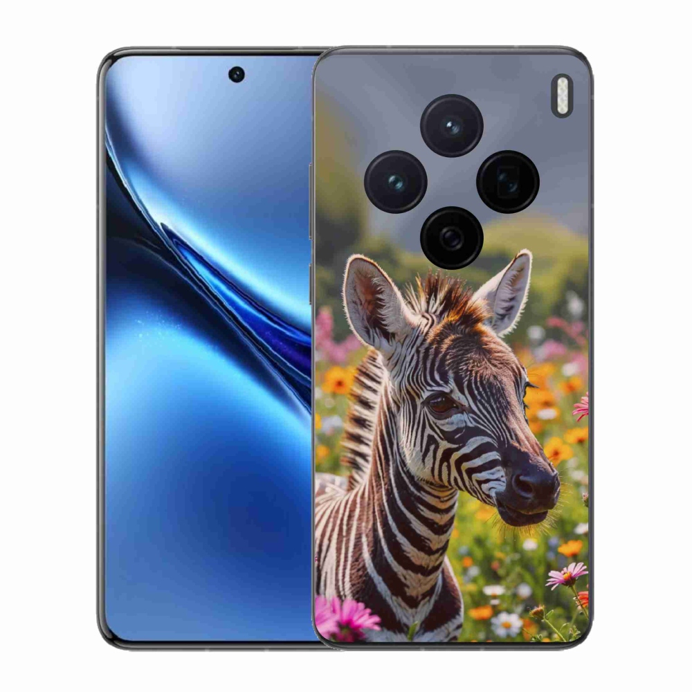 Gélový kryt mmCase na Vivo X200 5G - zebra na lúke