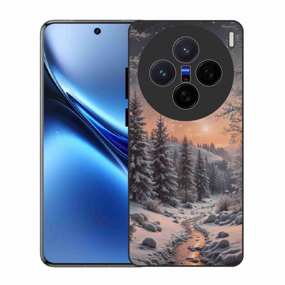 Gélový kryt mmCase na Vivo X200 5G - zimná krajina 2
