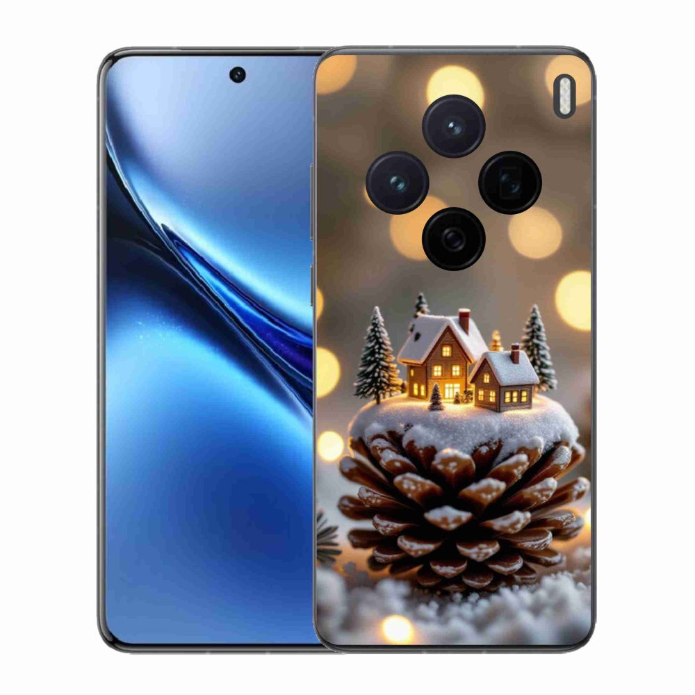 Gélový kryt mmCase na Vivo X200 5G - zimná dedinka