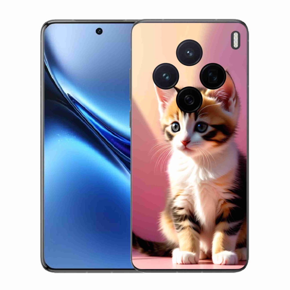 Gélový kryt mmCase na Vivo X200 5G - zvedavé mačiatko 2