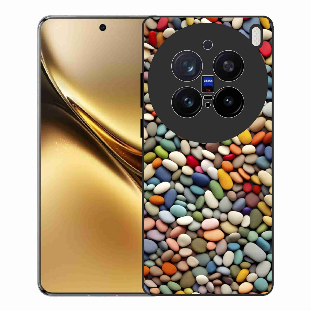 Gélový kryt mmCase na Vivo X200 Pro 5G - farebné kamienky 2