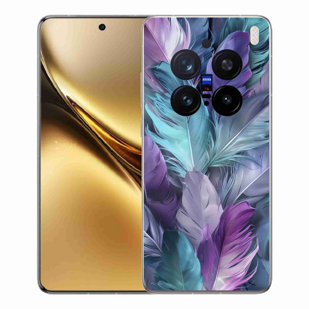 Gélový kryt mmCase na Vivo X200 Pro 5G - farebné perie 2