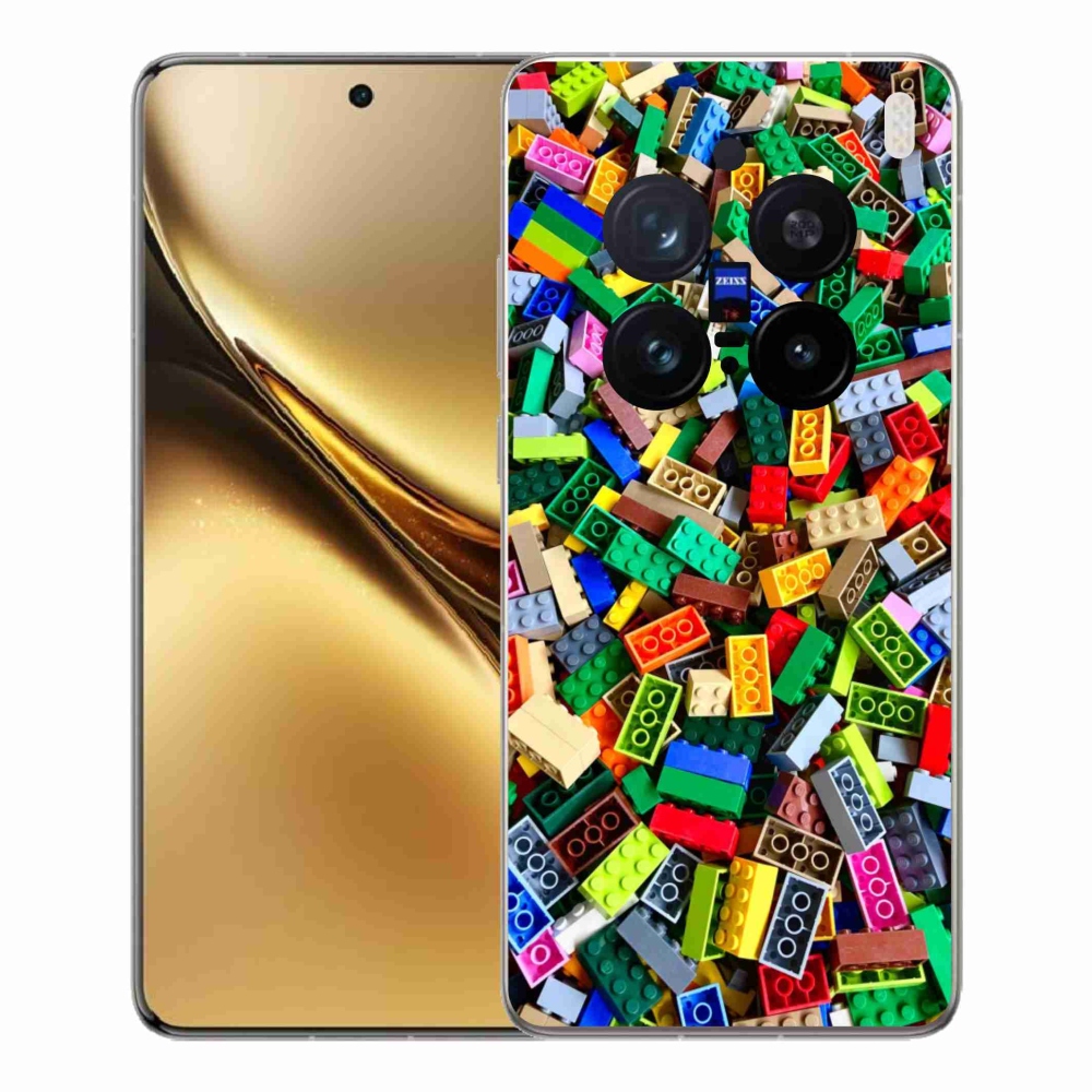 Gélový kryt mmCase na Vivo X200 Pro 5G - farebné stavebné kocky