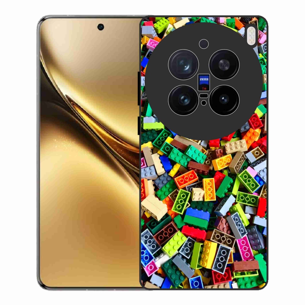 Gélový kryt mmCase na Vivo X200 Pro 5G - farebné stavebné kocky