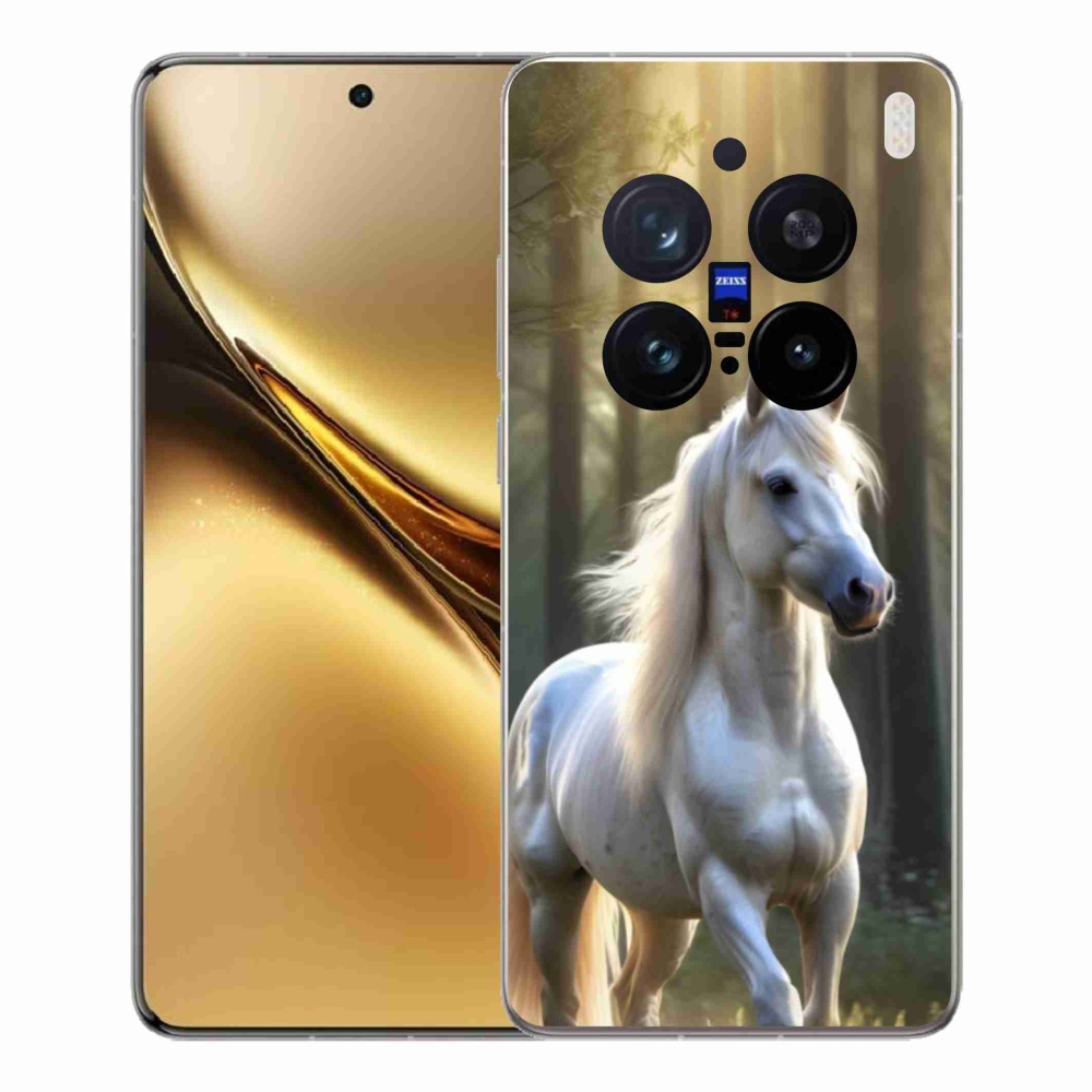 Gélový kryt mmCase na Vivo X200 Pro 5G - biely kôň 3