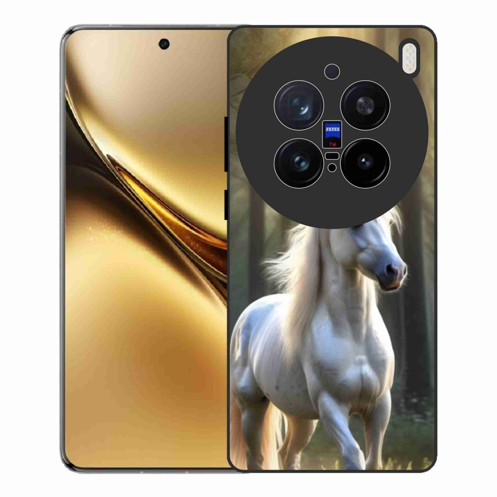 Gélový kryt mmCase na Vivo X200 Pro 5G - biely kôň 3