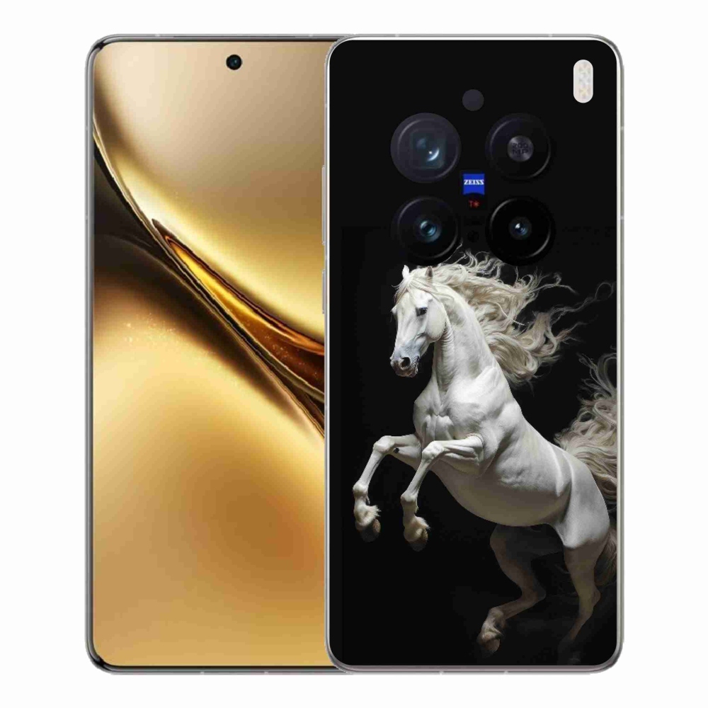 Gélový kryt mmCase na Vivo X200 Pro 5G - biely kôň 4