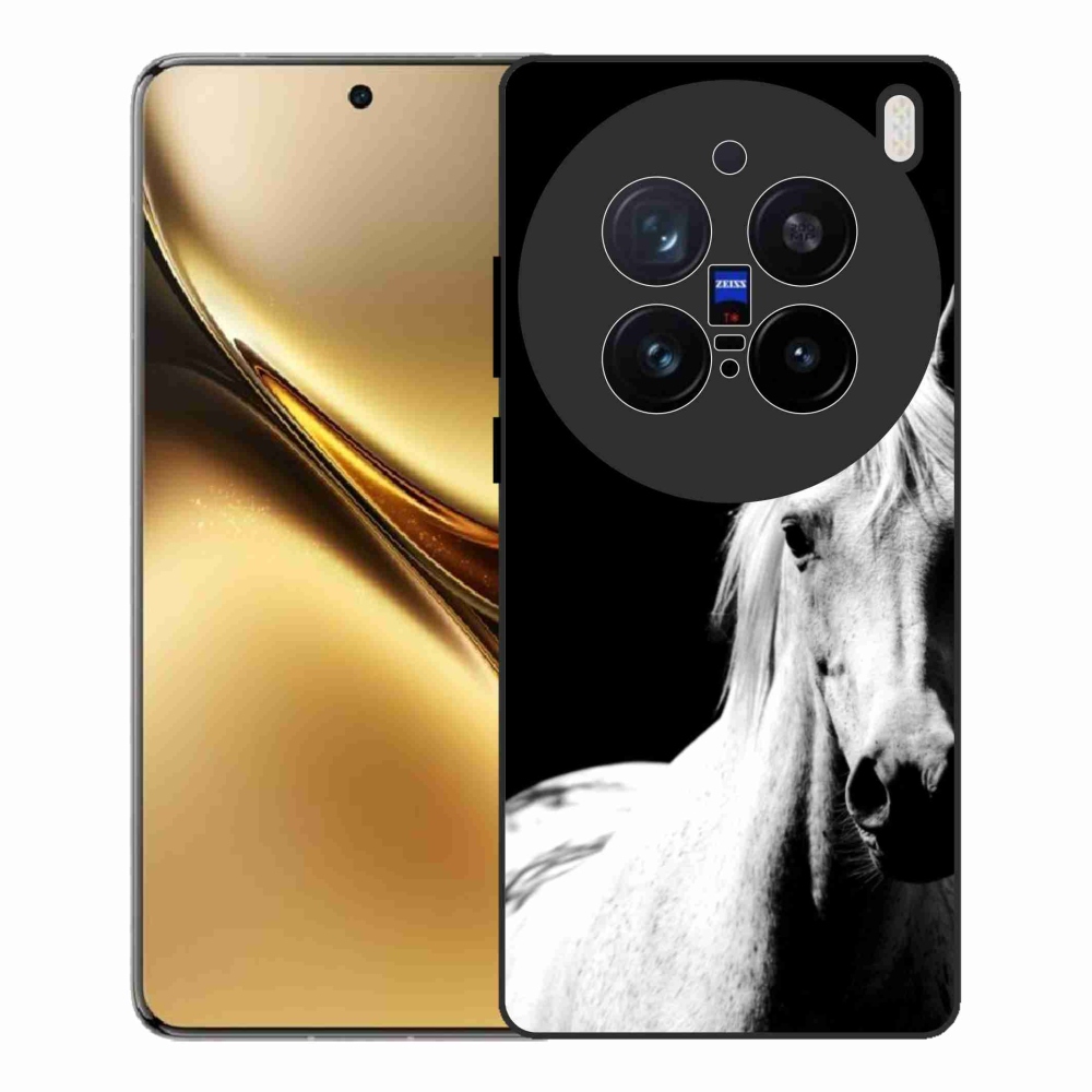Gélový kryt mmCase na Vivo X200 Pro 5G - biely kôň 5