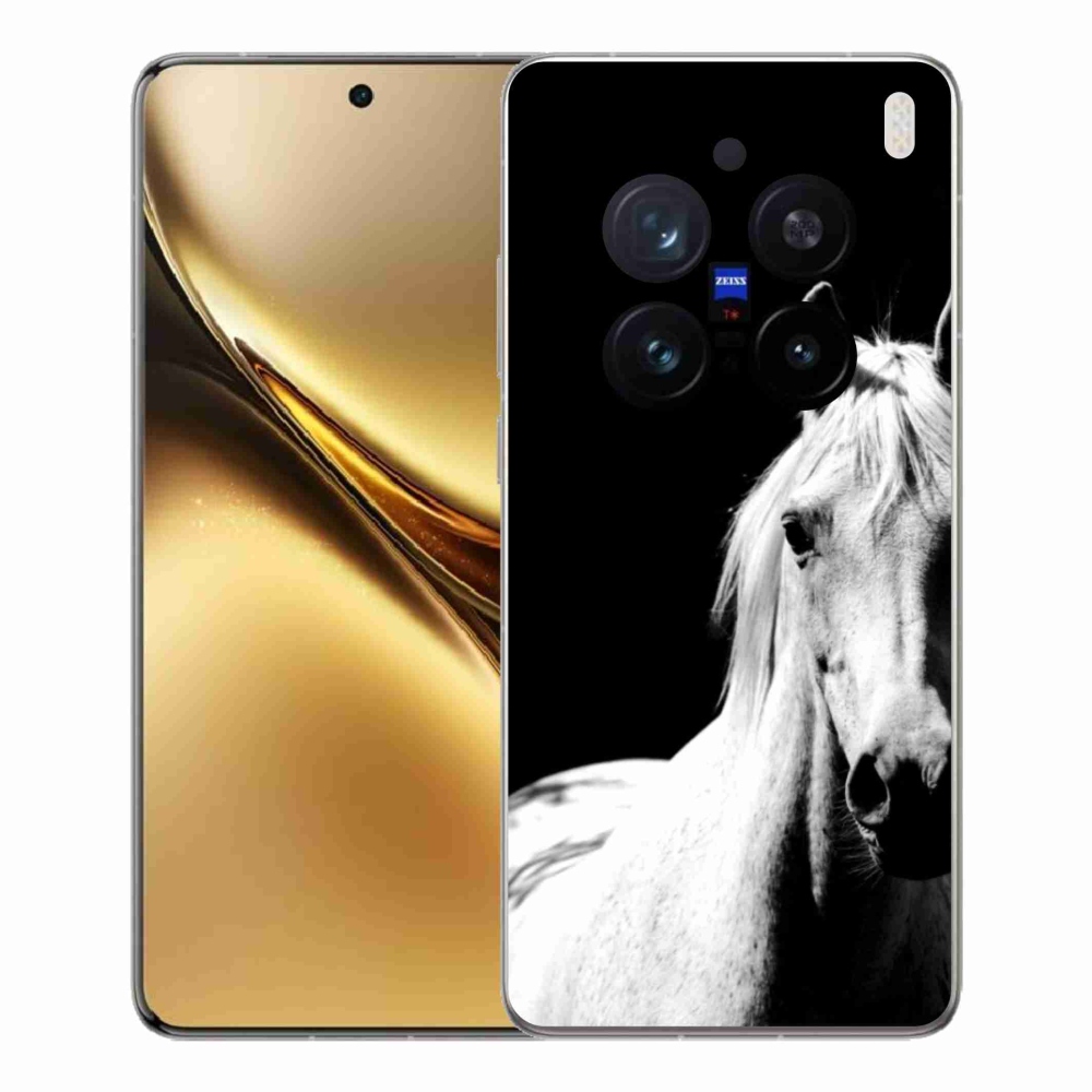 Gélový kryt mmCase na Vivo X200 Pro 5G - biely kôň 5