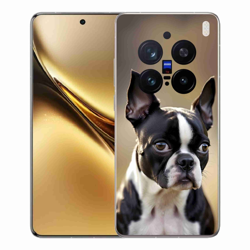 Gélový kryt mmCase na Vivo X200 Pre 5G - bostonský teriér