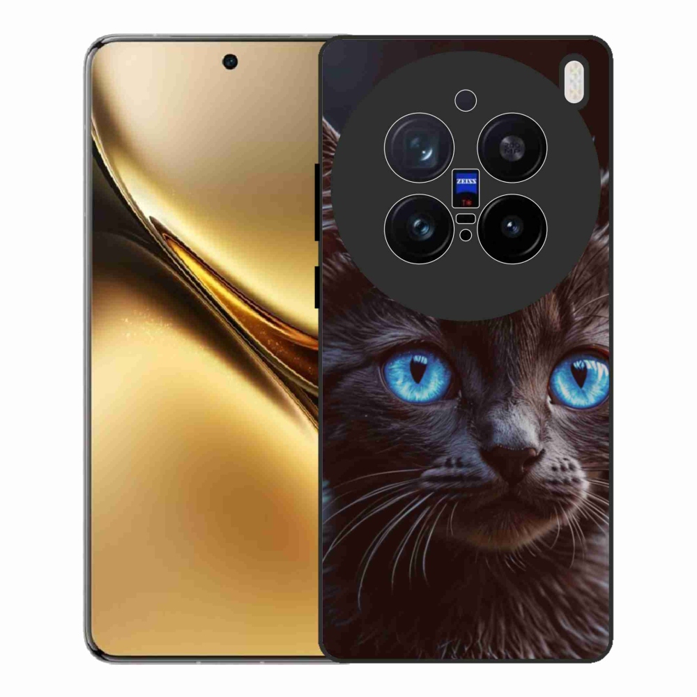 Gélový kryt mmCase na Vivo X200 Pro 5G - čierne mačiatko 2