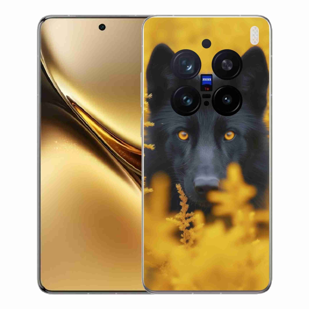 Gélový kryt mmCase na Vivo X200 Pro 5G - čierny vlk 2