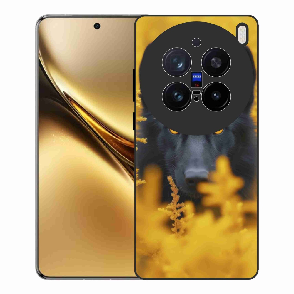 Gélový kryt mmCase na Vivo X200 Pro 5G - čierny vlk 2