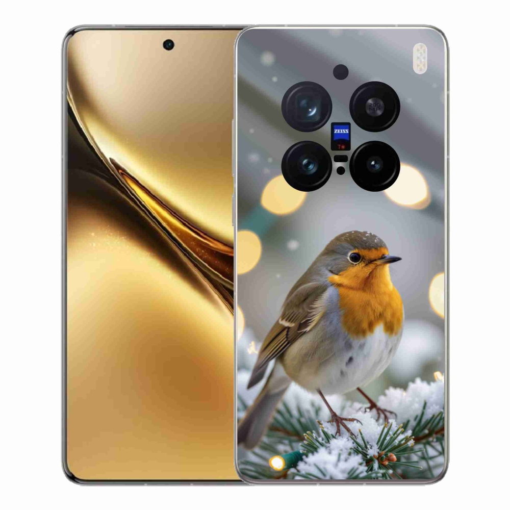 Gélový kryt mmCase na Vivo X200 Pro 5G - červienka v zime