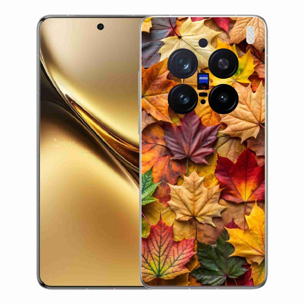 Gélový kryt mmCase na Vivo X200 Pre 5G - javorové listy 2