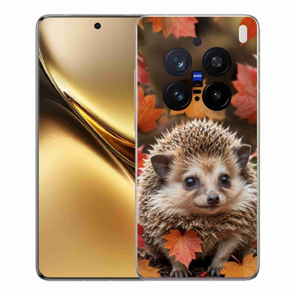 Gélový kryt mmCase na Vivo X200 Pro 5G - ježko v lístii