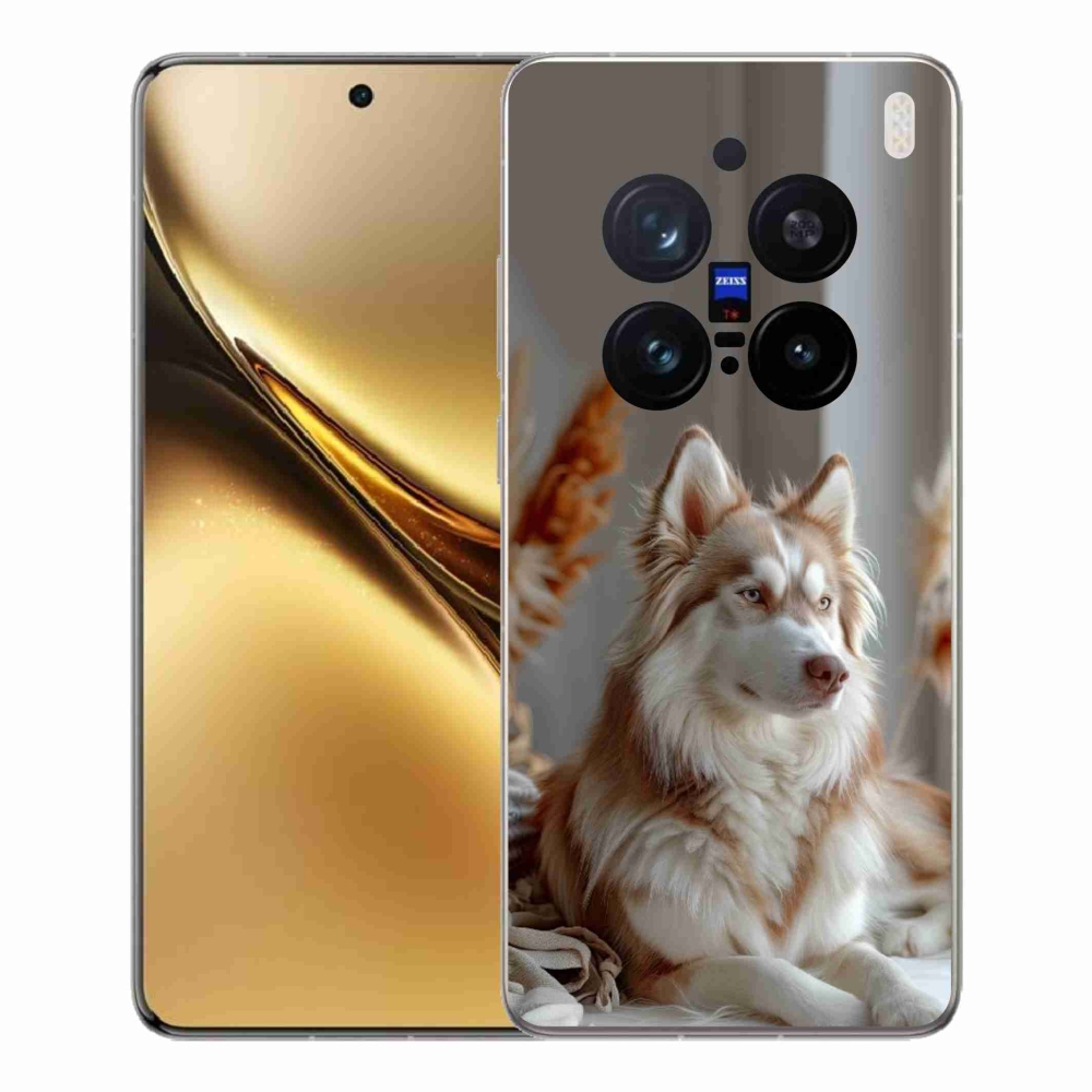 Gélový kryt mmCase na Vivo X200 Pro 5G - pokojný sibírsky husky