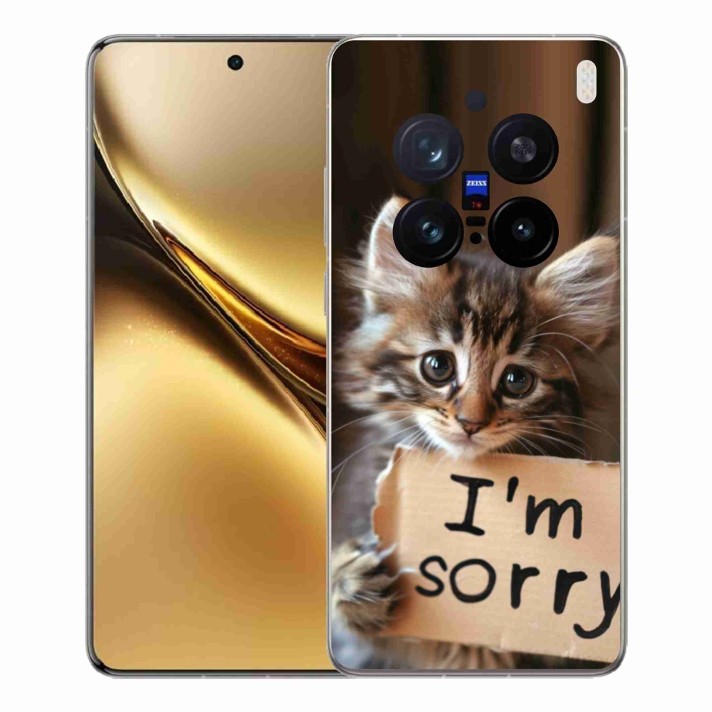 Gélový kryt mmCase na Vivo X200 Pro 5G - mačacie ospravedlnenie
